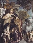Paolo Veronese Mars and Venus United by Love oil painting artist